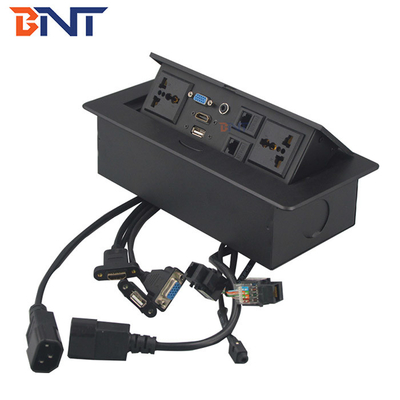 Стол переговоров амортизировал коробку гнезда соединения выхода мультимедиа с VGA аудио RJ45 USB HDMI