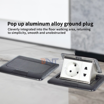 Водонепроницаемый EU Power Ground Socket Slow Pop-up Hidden Floor Socket с низкой ценой