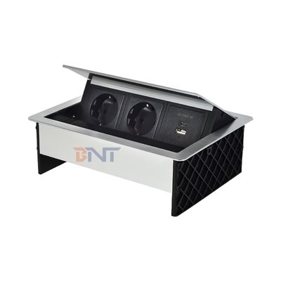 Фабрика на заказ Настольная щетка Настольная крышка 20 Вт USB-контакт Скрытый настольный питательный прибор