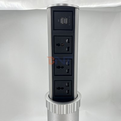 3 универсального питания + 2 USB-порта вертикальный моторизованный подъемник кухни всплывающий разъем питания сенсорный всплывающий тип водонепроницаемый разъем