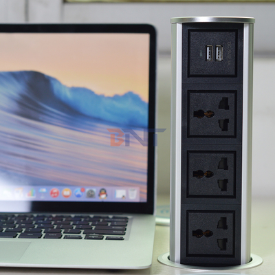 3 универсального питания + 2 USB-порта вертикальный моторизованный подъемник кухни всплывающий разъем питания сенсорный всплывающий тип водонепроницаемый разъем