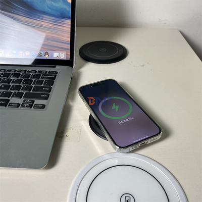 Офисная мебель круглое Qi беспроводное зарядное устройство с EU розеткой и USB a + c для дивана кофейный стол зарядная станция
