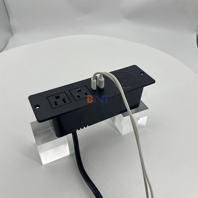 Диван 2 US AC розетки и USB зарядный разъем с беспроводным зарядным устройством 60mm us power office диван зарядный устройство мебели power soc