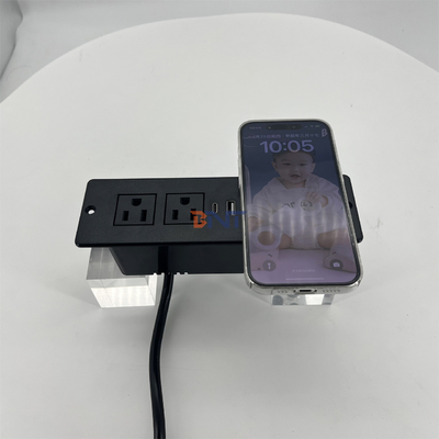 Диван 2 US AC розетки и USB зарядный разъем с беспроводным зарядным устройством 60mm us power office диван зарядный устройство мебели power soc