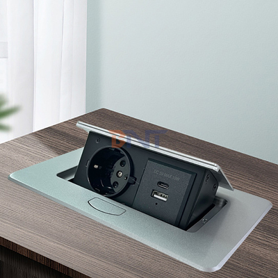 Встроенный настольный розетка всплывающие розетки USB A + C зарядный розетка Подходит для офисного стола