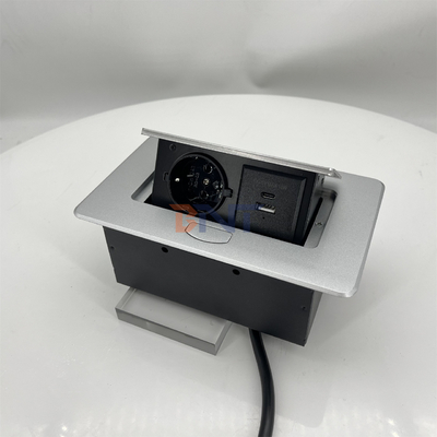 Встроенный настольный розетка всплывающие розетки USB A + C зарядный розетка Подходит для офисного стола