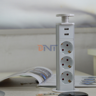 IP44 6 см Белый цвет кухня вертикальная вышка розетка с USB зарядкой