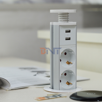 IP44 6 см Белый цвет кухня вертикальная вышка розетка с USB зарядкой