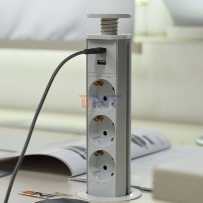 IP44 6 см Белый цвет кухня вертикальная вышка розетка с USB зарядкой