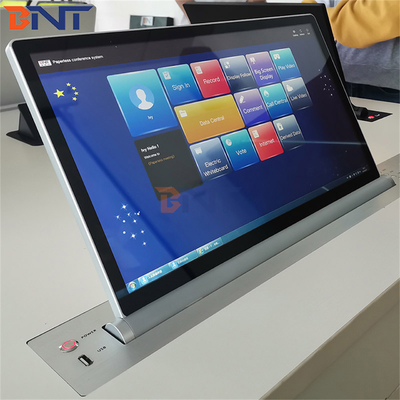 Конференц-система 15,6 дюйма Моторизованный выходящий LCD Монитор Подъемник