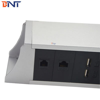 OEM/ODM BNT Power Socket Aluminum Alloy Hanging Under Table with UK US EU AU SA Plug Standards 10A/13A/16A Номинальный ток