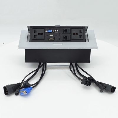 OEM/ODM Универсальные 16A/10A токоведущие розетки и Cat6 Data Port PopUp Design Столовая розетка IP44 уровень с 2 розетками