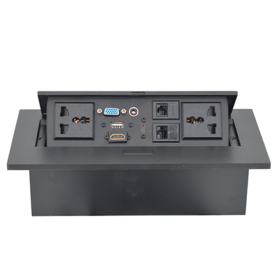 OEM/ODM Универсальные 16A/10A токоведущие розетки и Cat6 Data Port PopUp Design Столовая розетка IP44 уровень с 2 розетками