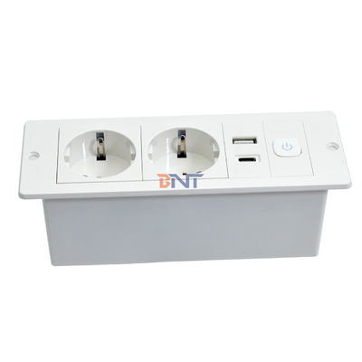 OEM/ODM ABS EU Standard 5V 2.1A Power USB A+C Charging Socket Встроенный разъем для стола/дивана в отеле/баре/зале совещаний
