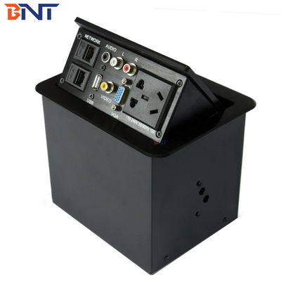 Office AV Solutions Серебряные настольные розетки для компьютеров Размер 151*121 мм