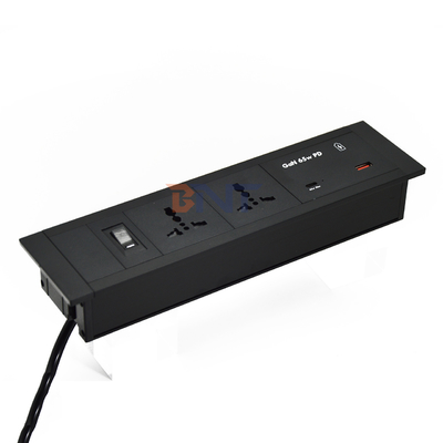 Встроенный столовой розетка универсальные розетки USB A + C порты 65 Вт Максимальный выход US / EU / AU 16A / 13A