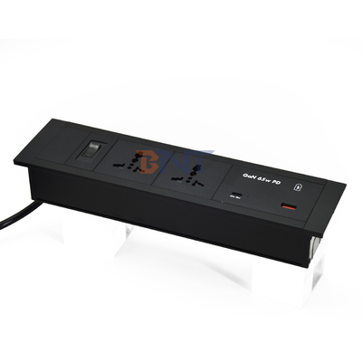 Встроенный столовой розетка универсальные розетки USB A + C порты 65 Вт Максимальный выход US / EU / AU 16A / 13A