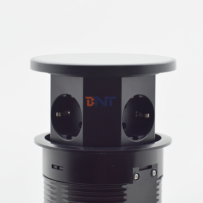 OEM/ODM Smart Pop-Up Power Outlet Алюминиевый столовый розетка с 3 выходами AC & 2 портами USB Стандарт IP44 для зарядки