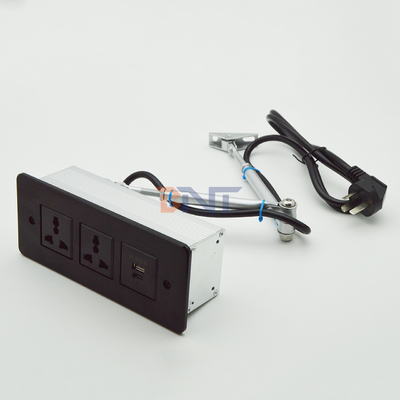Включенная линия питания USB C быстрая зарядка Флюш монтаж столовой мебели ящик розетки конференц-стол скрытый выход