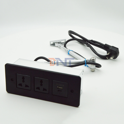 Включенная линия питания USB C быстрая зарядка Флюш монтаж столовой мебели ящик розетки конференц-стол скрытый выход