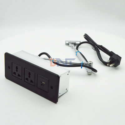 Включенная линия питания USB C быстрая зарядка Флюш монтаж столовой мебели ящик розетки конференц-стол скрытый выход