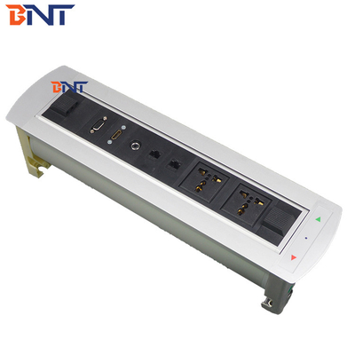 Закругленный угол 180 градусов вращающийся угол dDesk Flip Up Power Outlet