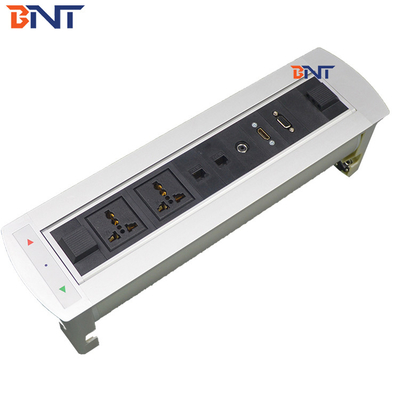 Закругленный угол 180 градусов вращающийся угол dDesk Flip Up Power Outlet