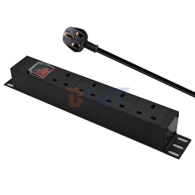 PDU 4-портные розетки SPD защитник от перенапряжения Расширение розетки 3250W с переключателем включения/выключения и кабелем питания