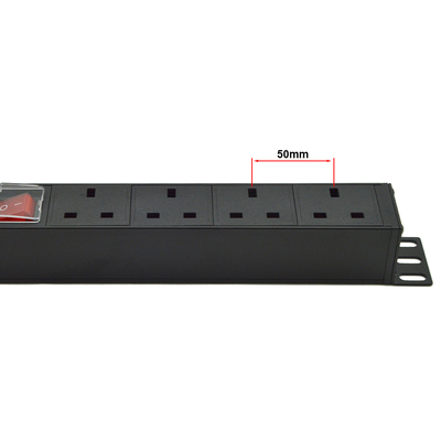 PDU 4-портные розетки SPD защитник от перенапряжения Расширение розетки 3250W с переключателем включения/выключения и кабелем питания