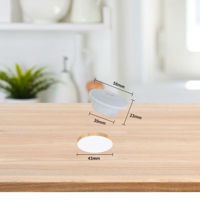 Пластиковая врезная настольная розетка с портами зарядки USB A+C