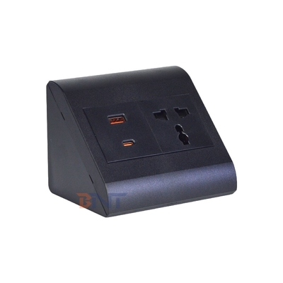 Универсальная розетка для офиса и дома, 1 выход, настольная розетка с USB A+C, IP44, для нескольких устройств
