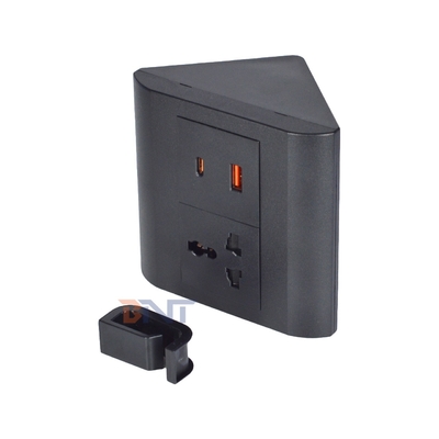 Универсальная розетка для офиса и дома, 1 выход, настольная розетка с USB A+C, IP44, для нескольких устройств