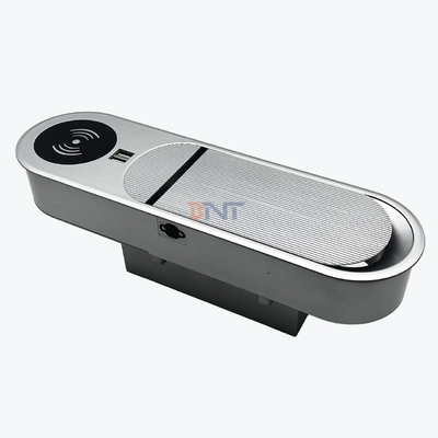 Многофункциональный 2AC и 2USB выходы зарядки настольный розетка с беспроводным зарядным устройством