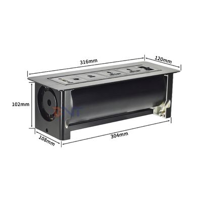 Мультимедийный вращающийся стол переключатель разъем/сдвигатель стола Выключатель питания/конференц-стол