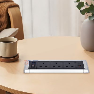 Настольные многофункциональные розетки питания с 3 розетками переменного тока, встроенными розетками USB A + USB C для зарядки