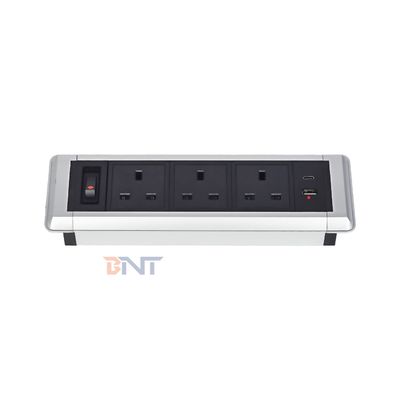 Настольные многофункциональные розетки питания с 3 розетками переменного тока, встроенными розетками USB A + USB C для зарядки