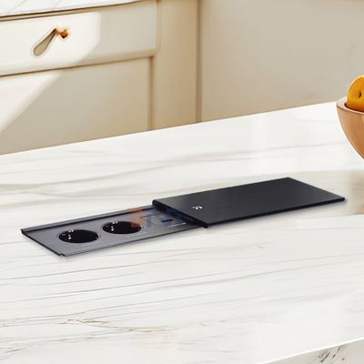 Выдвижная настольная электрическая розетка Euro с 2 розетками переменного тока USB A+C IP44, номинальный ток 16 А, для офиса, стандарт вилки ЕС