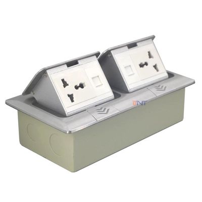 Розетка всплывающая из алюминиевого сплава с механизмом плавного закрытия для плавной работы. Настраиваемое электропитание.